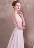 Satin & Tulle Bateau Pink Belt Prom Dress With Handmade Flowerss