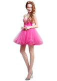 Fabulous Tulle Sweetheart Neckline Ball Gown Short Cocktail Dresses With Beadings