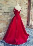 Marvelous Satin Off-the-shoulder Prom Dresses With Pleats