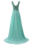 Prom Dresses With Beaded Lace Appliques
