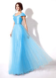 Taffeta Square Neckline Prom Dress