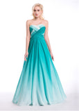 Gradient Chiffon Prom Dresses