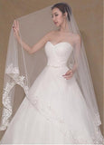 Beautiful Tulle Wedding Veil With Lace