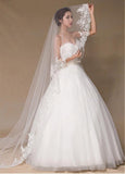 Beautiful Tulle Wedding Veil With Lace
