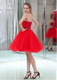 Amazing Sequin Lace & Tulle Strapless Neckline Short Length A-line Cocktail Dresses