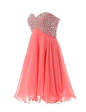 Short Mini Beaded Prom Homecoming Dresses