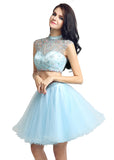 High Collar Two-piece  Homecoming Dress