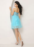 Gorgeous Tulle Sweetheart Neckline Short A-line Homecoming Dresses