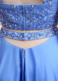 Cut-out Two-piece Evening Dress