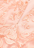 Marvelous Tulle V-neck Neckline Sheath Evening Dresses With Embroidery
