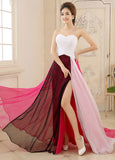 Chic Chiffon Sweetheart Neckline A-line Prom Dress