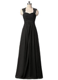Orange Charming Chiffon Sweetheart Neckline A-Line Prom Dresses