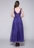 Fabulous Tulle V-Neck Neckline A-Line Evening Dress