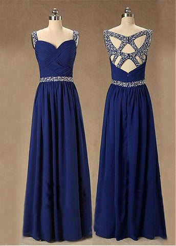 Chic Chiffon Sweetheart Neckline Floor-length A-line Prom Dress