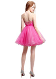 Fabulous Tulle Sweetheart Neckline Ball Gown Short Cocktail Dresses With Beadings