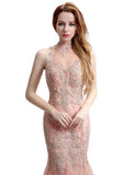 Illusion Mermaid Evening Dress