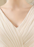 Elegant Chiffon V-neck A-line Prom Dress