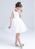 Charming Lace & Tulle Scoop Necklione Ball Gown Flower Girl Dresses With Bowknot