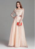 Organza Off-the-shoulder Embroidery Pink Prom Dress