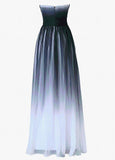 Chiffon Sweetheart Long Pleats Evening Dress