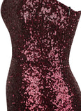 Asymmetric Sequin Mermaid Prom Dress