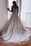 Lace Appliques Simple Sexy Off The Shoulder Wedding Dress