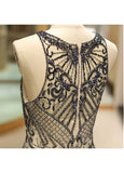 Tulle Jewel Beadings Mermaid Evening Dress