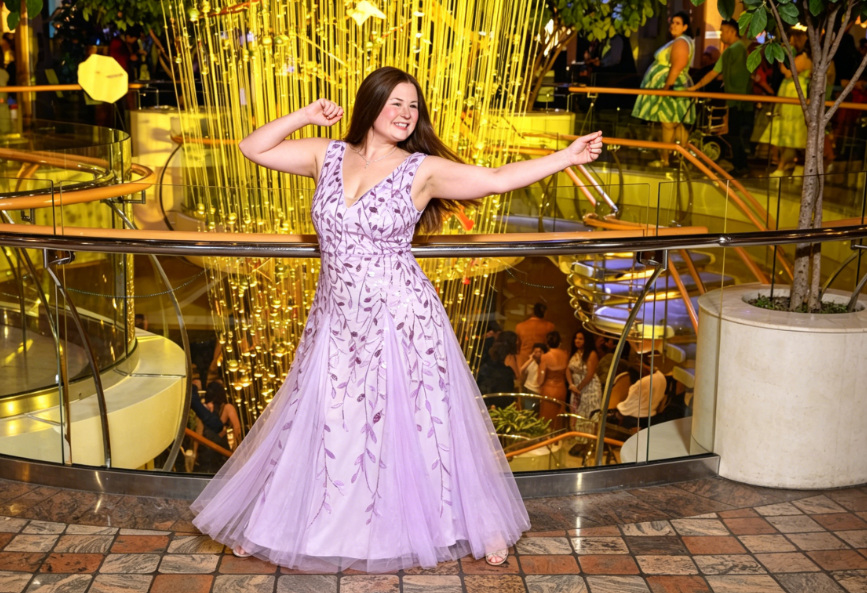 My Lavender Rapunzel Gown & Magical Cruise Formal Night
