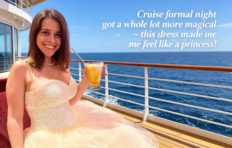 Cruise formal night got a whole lot more magical – this dress made me feel like a princess!