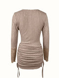 Knitted Elegance Bodycon Sweater Dress