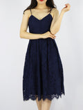 Burgundy Lace Overlay Cami Dress