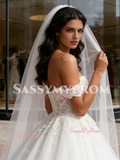 Appliques Tulle Off The Shoulder A Line Wedding Dress