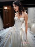 Lace Up Satin Ruffles Sweetheart Tulle Wedding Dress