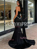 Trumpet Mermaid Satin Shawl Champagne Beading Prom Dress
