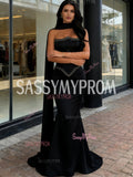 Trumpet Mermaid Satin Shawl Champagne Beading Prom Dress