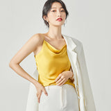 Graceful Silk-Feel Spaghetti Strap Top