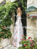 Halter Pink Sequin A Line Tulle Beading Prom Dress