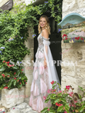 Halter Pink Sequin A Line Tulle Beading Prom Dress