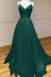 Draped Bodice A-Line Yellow Tulle Prom Dress