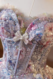 Tulle Floral Appliques Light Purple Off The Shoulder Prom Dress