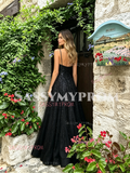 Black Halter Keyhole Sequin Trumpet Mermaid Prom Dress