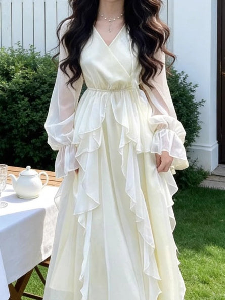 white layered dress with sleeves Cabana Life - Embroidered Short Sleeve Tiered Dress - White