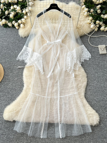 Romance Sheer Lace Summer Robe