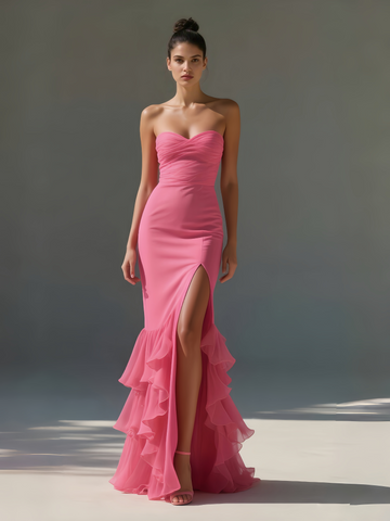 Tulle Spandex Trumpet Mermaid