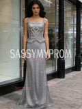 Square Trumpet Mermaid Beading Sequin Prom Dress