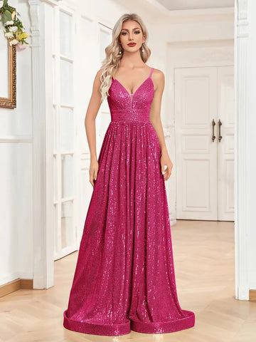 Twilight Shimmer Fuchsia Flair Sequin Prom Dress XL / Fuchsia Twilight Shimmer Fuchsia Flair Sequin Prom Dress XL / Fuchsia