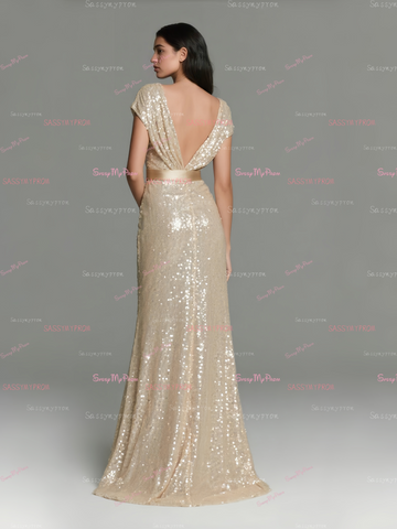 Off The Shoulder Sequin Champagne Trumpet Mermaid Prom Dress Sassymyprom Off The Shoulder Sequin Champagne Trumpet Mermaid Prom Dress Sassymyprom