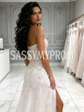 Trumpet Mermaid Sheath Column Sweetheart Appliques Wedding Dress