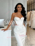 Trumpet Mermaid Satin Classic Sweetheart Wedding Dress