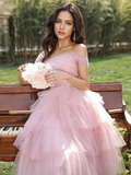 Straps Ruffles Knee Length Sparke Pink Homecoming Dress